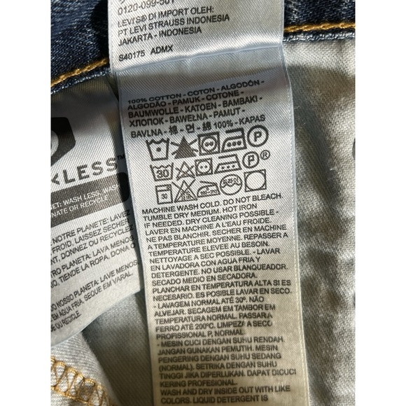 Levis 517 ‎ Bootcut Jeans  Blue Dark Washed Denim Mens Size 40x30 - Picture 11 of 11